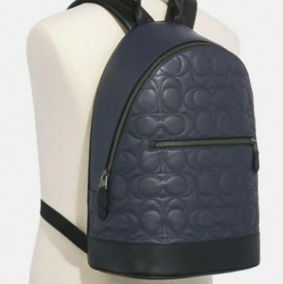 💥 Coach Signature Leather Designer BACKPAC bag - Picture 2 of 11